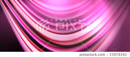 Fluid color waves with light effects, vector abstract background Fluid color waves with light effects, vector abstract background 53978342