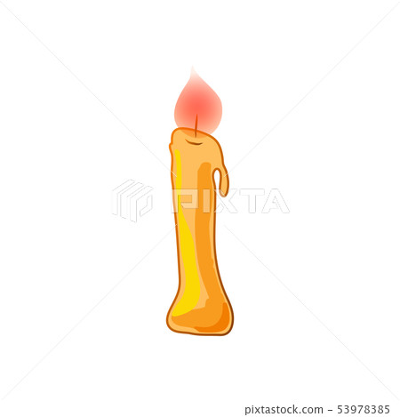 Candle cartoon for christmas and festive design Candle cartoon for christmas and festive design 53978385