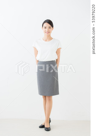 Business 20's female (white background) 53979220