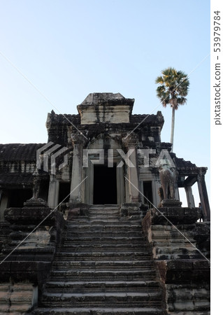 Dilapidated building of the temple complex  53979784
