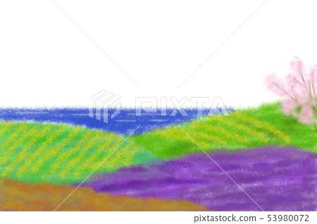 Chigiri-style: A hill facing the sea Cherry blossoms 53980072