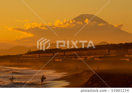 Shonan scenery Chigasaki Coast Mt. Fuji Shonan scenery Chigasaki Coast Mt. Fuji 53981154