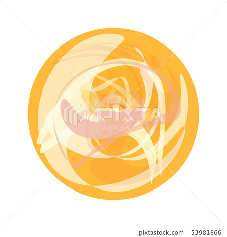 Watercolor Sun Picture Hand Drawn Imitation 53981866