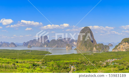 Beautiful Phang-Nga bay scenery from Samet Nangshe 53983189