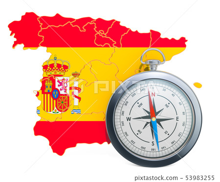 Travel or tourism in Spain concept. 3D rendering 53983255