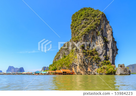 Muslim village at Ko Panyi island in Phang-Nga Muslim village at Ko Panyi island in Phang-Nga 53984223