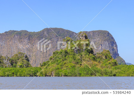 Khao Ma Chu or dog shape mountain in Phang-Nga 53984240