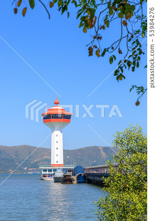 Lighthouse on Andaman sea, custom and immigration 53984276