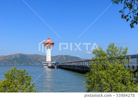 Lighthouse on Andaman sea, custom and immigration Lighthouse on Andaman sea, custom and immigration 53984278