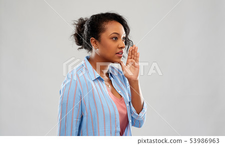african american woman calling african american woman calling 53986963