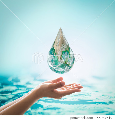 World ocean day, saving water campaign sustainable 53987619