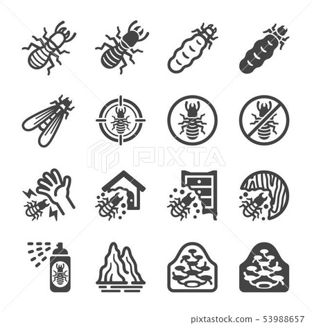 termite icon set termite icon set 53988657