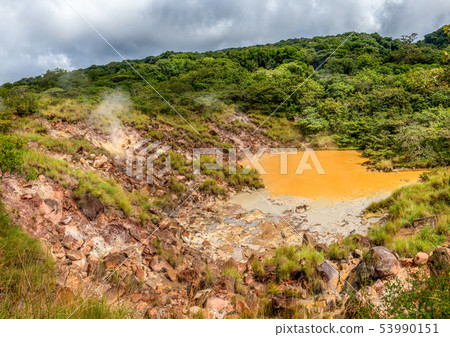 Hot mud pool in Rincon de la Vieja National Park 53990151