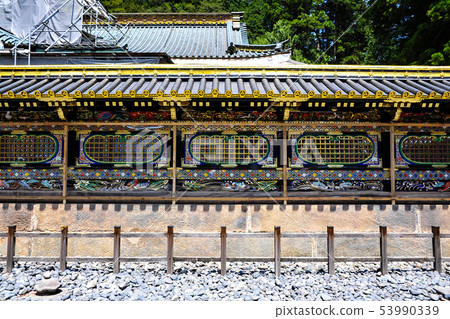 Corridor of Karamon during restoration work of Nikko Toshogu (2012) 53990339