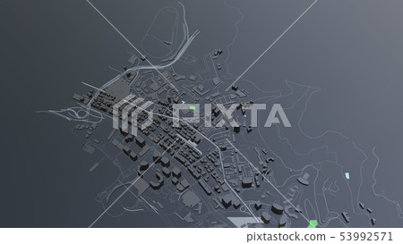3D futuristic city architecture 3D futuristic city architecture 53992571