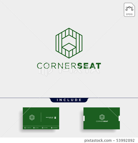 modern chair logo design vector element isolated modern chair logo design vector element isolated 53992892