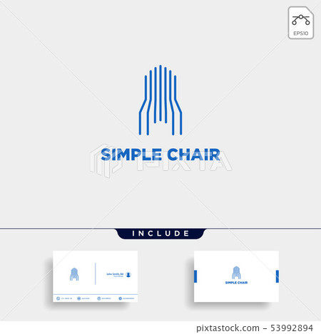 chair logo design furniture vector icon element 53992894