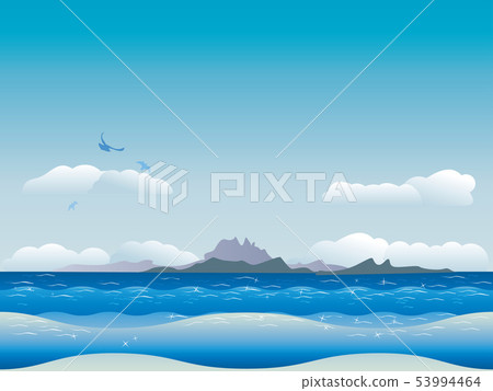 Islands in ocean 53994464