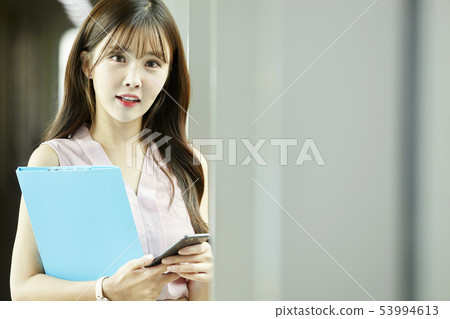 Company, office, office, building, corridor, office worker, business woman 53994613