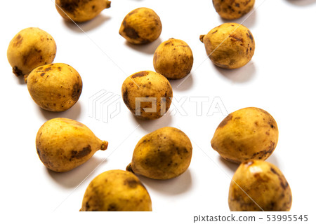 Langsat tropical fruit isolated on white Langsat tropical fruit isolated on white 53995545