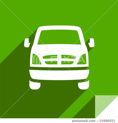 Transport flat icon with shadow, stickers square shape Transport flat icon with shadow, stickers square shape 53998851
