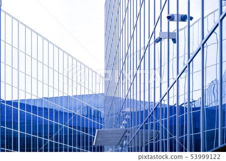 high-tech cityscape, fragment of glass and metal high-tech cityscape, fragment of glass and metal 53999122