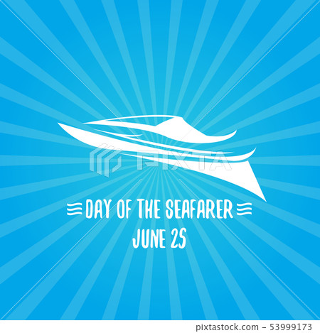 Day of the seafarer 25 june. Vector slhouette... - Stock Illustration ...