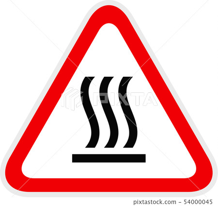 Triangular red Warning Hazard Symbol, vector Triangular red Warning Hazard Symbol, vector 54000045