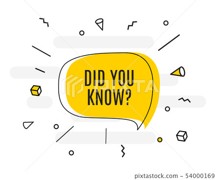 Interesting Fact Background. Did you know Interesting Fact Background. Did you know 54000169