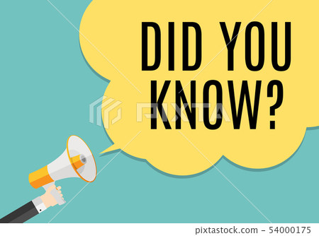 Interesting Fact Background. Did you know Interesting Fact Background. Did you know 54000175