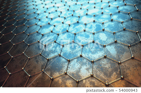 Graphene Hexagonal Atomic Connection Science Graphene Hexagonal Atomic Connection Science 54000943