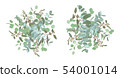 Set of wedding bouquets. Elegant floral, greenery, 54001014
