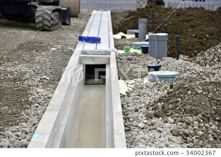 U-shaped structure of residential land construction site 54002367