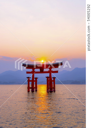 Miyajima of sunset 54005292