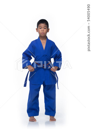 Master Blue II Belt TaeKwonDo kid athletes uniform Master Blue II Belt TaeKwonDo kid athletes uniform 54005490