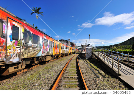 火車鐵道旅行-平溪區十分車站 54005495