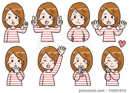 Woman set illustration Woman set illustration 54005978