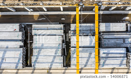 Aerial view precast concrete plant, Precast 54006871