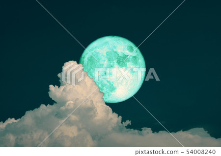 green strawberry moon back on silhouette heap green strawberry moon back on silhouette heap 54008240