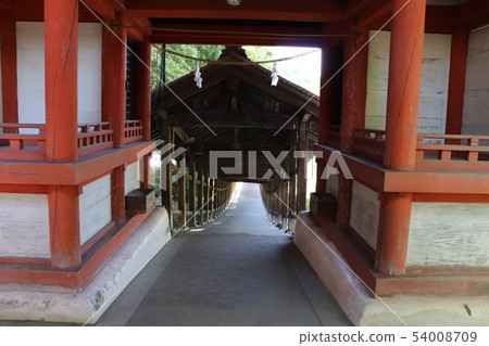 Kibitsu Shrine Corridor National Treasure Okayama Prefecture Okayama City 54008709