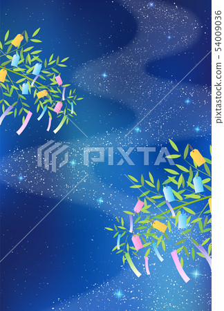 Tanabata銀河裝飾品背景 54009036