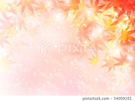 Background autumn color glitter autumn leaves 54009281