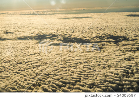 A landscape seen from an airplane 54009597
