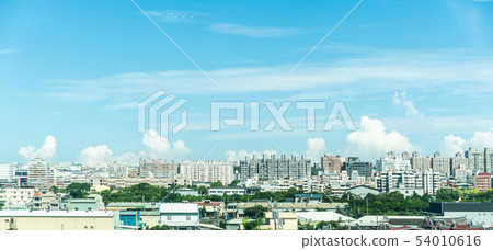 panoramic modern country city view Taiwan panoramic modern country city view Taiwan 54010616