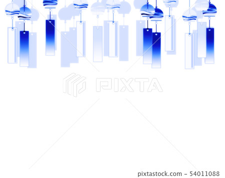Wind bell illustration background Wind bell illustration background 54011088