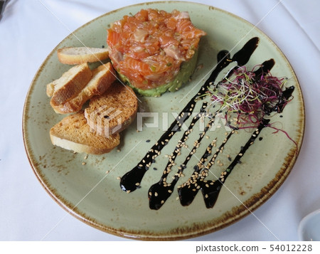 Barcelona seafood dish 54012228