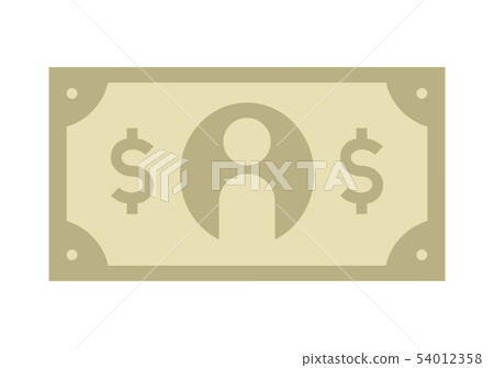 Color Vector Icon / Money / Banknote / Bill (US Dollar) 54012358