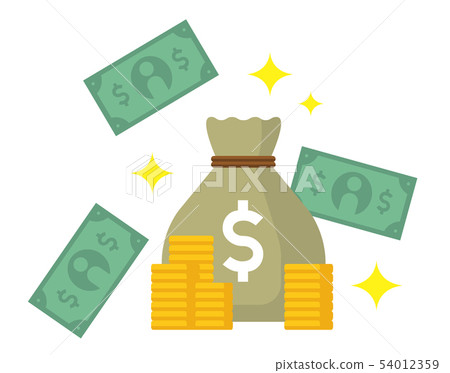Color vector icon / Millionaire, millionaire, treasure, millionaire, gold and silver treasure 54012359