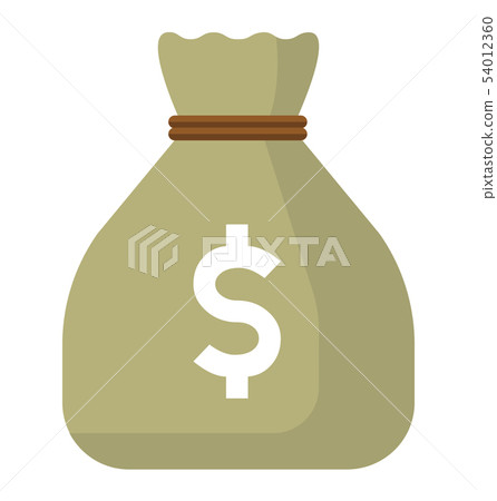 Color Vector Icon / Dollar Bag / Money / Treasure (US Dollar) 54012360
