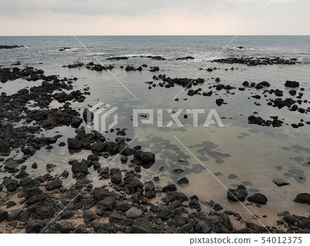 濟州島海和岩石 54012375